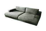 KAWOLA Big Sofa MADELINE Stoff olivgrün