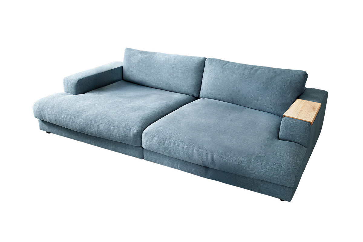 KAWOLA Big Sofa MADELINE Stoff petrol