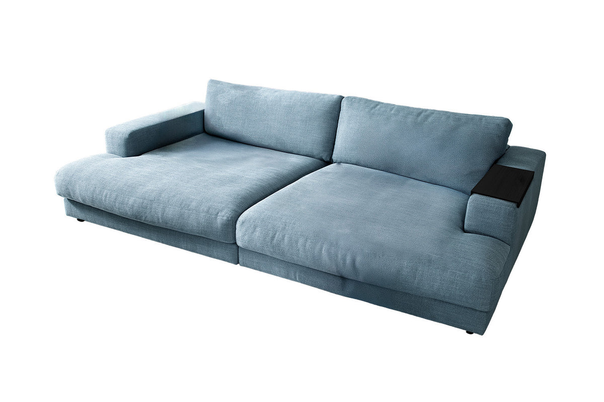 KAWOLA Big Sofa MADELINE Stoff petrol