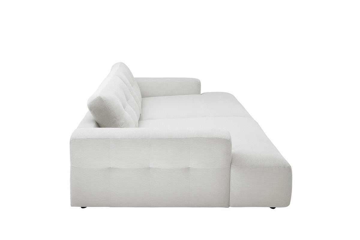 KAWOLA Big Sofa MIKA Feincord weiß
