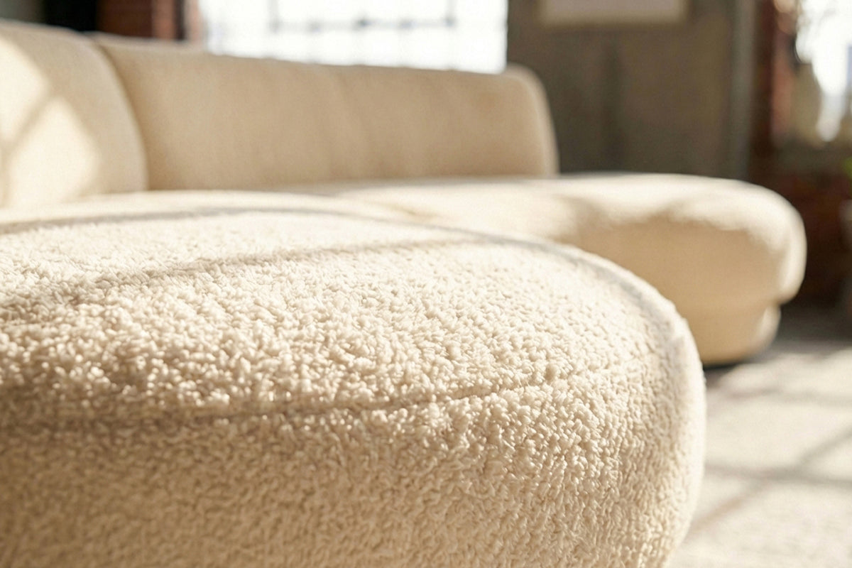 KAWOLA Big Sofa PADANA Stoff beige