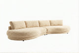 KAWOLA Big Sofa PADANA Stoff beige