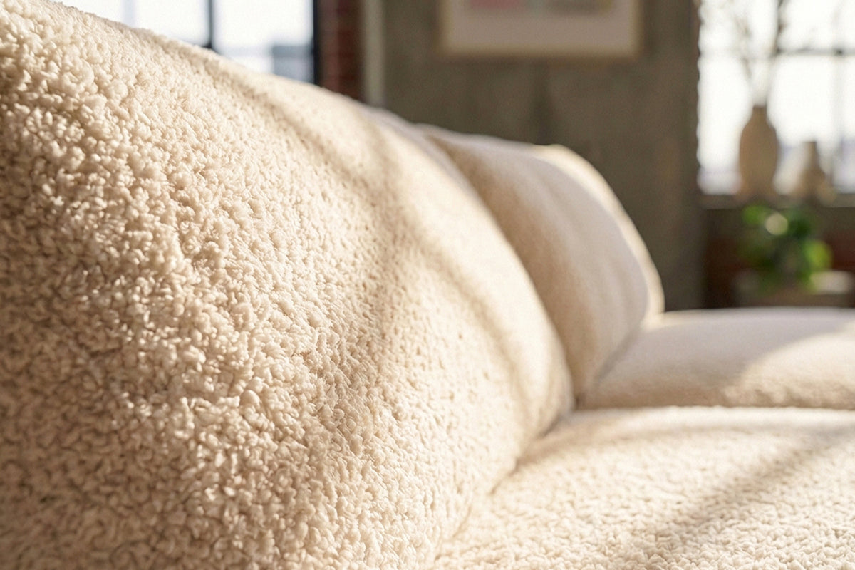 KAWOLA Big Sofa PADANA Stoff creme