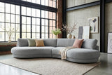 KAWOLA Big Sofa PADANA Stoff grau