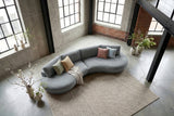 KAWOLA Big Sofa PADANA Stoff grau