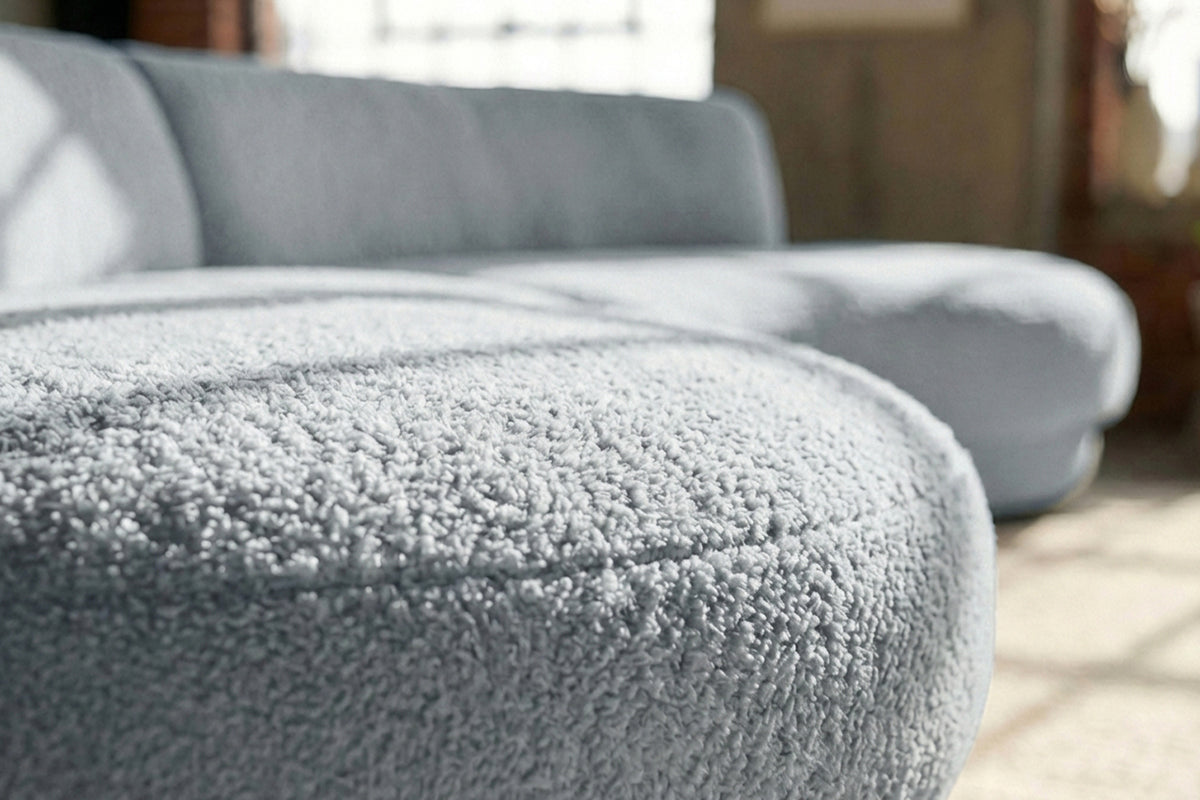 KAWOLA Big Sofa PADANA Stoff grau