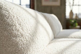 KAWOLA Big Sofa PADANA Stoff weiß