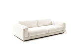 KAWOLA Big Sofa RAINA Cord cremeweiß