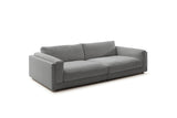 KAWOLA Big Sofa RAINA Cord grau
