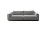 KAWOLA Big Sofa RAINA Cord grau