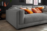 KAWOLA Big Sofa RAINA Cord grau