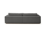 KAWOLA Big Sofa RAINA Cord grau