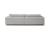 KAWOLA Big Sofa RAINA Cord hellgrau