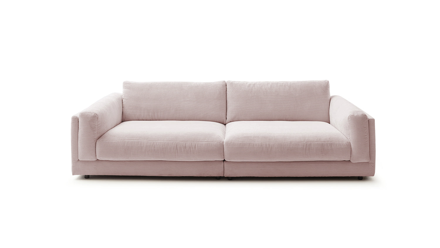 KAWOLA Big Sofa RAINA Cord rosa