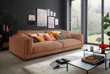 KAWOLA Big Sofa RAINA Cord rost, 294 x 150