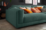 KAWOLA Big Sofa RAINA Cord smaragd