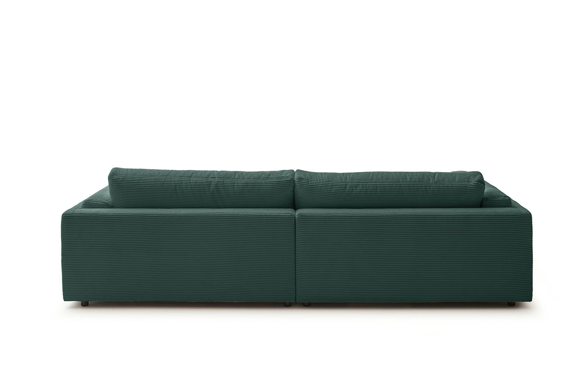 KAWOLA Big Sofa RAINA Cord smaragd