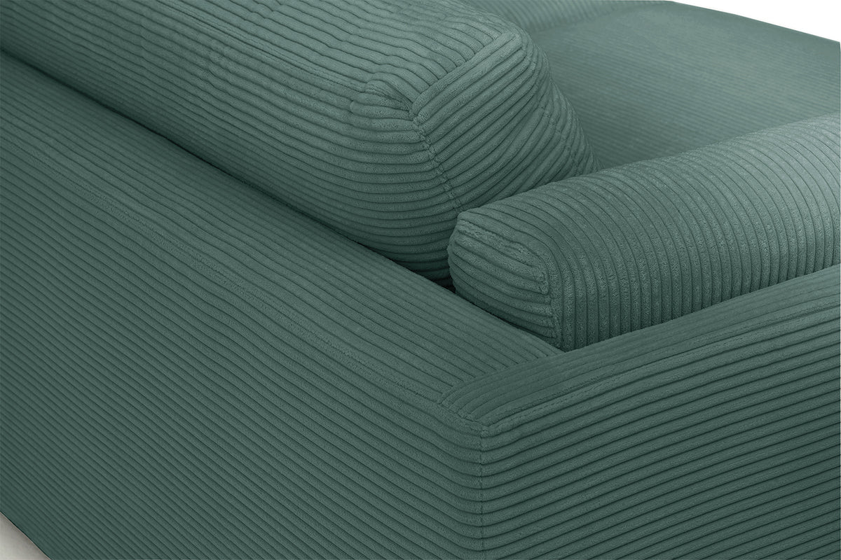 KAWOLA Big Sofa RAINA Cord smaragd