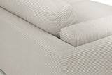 KAWOLA Big Sofa RAINA Cord steingrau