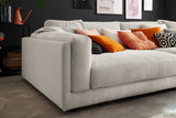KAWOLA Big Sofa RAINA Cord steingrau