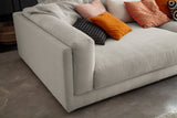 KAWOLA Big Sofa RAINA Cord steingrau