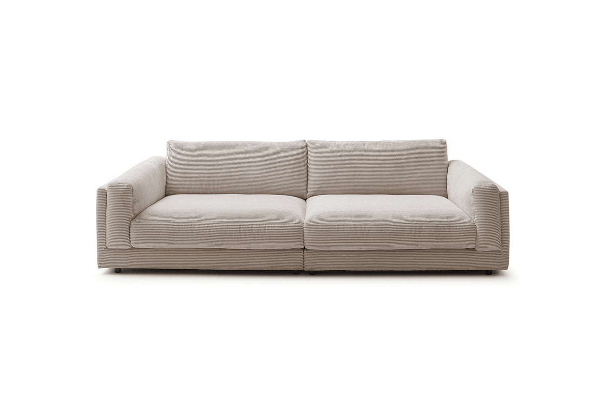 KAWOLA Big Sofa RAINA Cord taupe