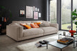 KAWOLA Big Sofa RAINA Cord taupe, 254 x 150
