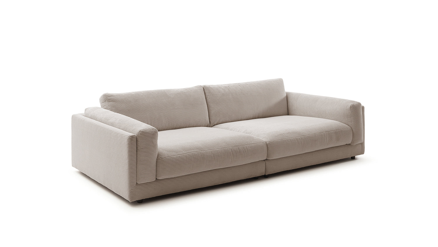 KAWOLA Big Sofa RAINA Cord taupe