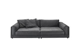 KAWOLA Big Sofa RAINA Leder anthrazit
