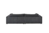 KAWOLA Big Sofa RAINA Leder anthrazit