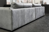 KAWOLA Big Sofa RAINA Leder grau