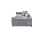 KAWOLA Big Sofa RAINA Leder grau