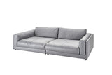 KAWOLA Big Sofa RAINA Leder grau
