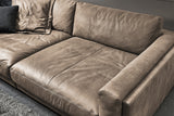 KAWOLA Big Sofa RAINA Leder taupe