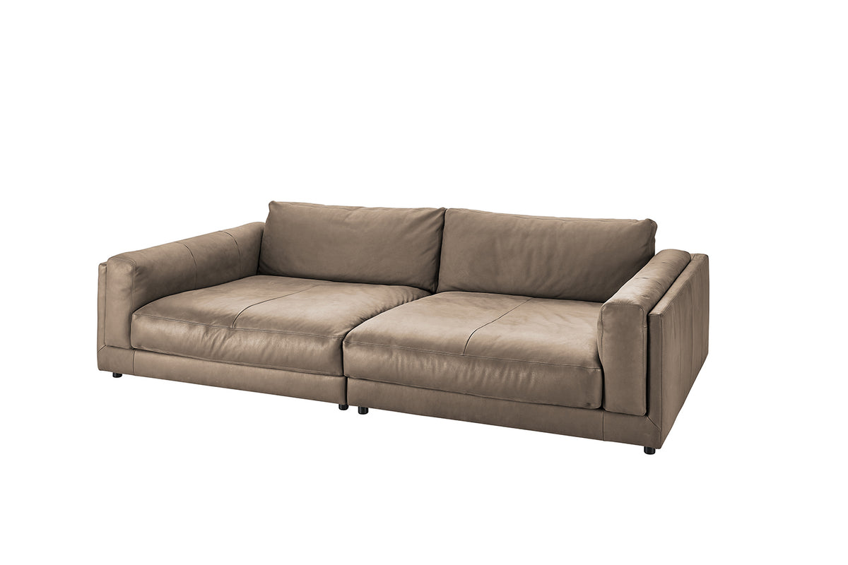 KAWOLA Big Sofa RAINA Leder taupe