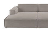 KAWOLA Big Sofa SAMU Feincord grau