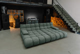 KAWOLA Big Sofa VIVIEN Feincord grün