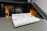 KAWOLA Big Sofa VIVIEN Feincord weiß
