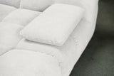 KAWOLA Big Sofa VIVIEN Feincord weiß