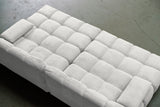 KAWOLA Big Sofa VIVIEN Feincord weiß