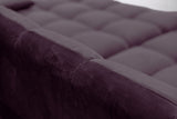 KAWOLA Big Sofa VIVIEN Velvet purple