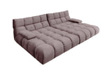 KAWOLA Big Sofa VIVIEN Velvet roségrau
