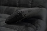 KAWOLA Big Sofa VIVIEN Velvet schwarz