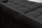 KAWOLA Big Sofa VIVIEN Velvet schwarz
