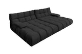 KAWOLA Big Sofa VIVIEN Velvet schwarz
