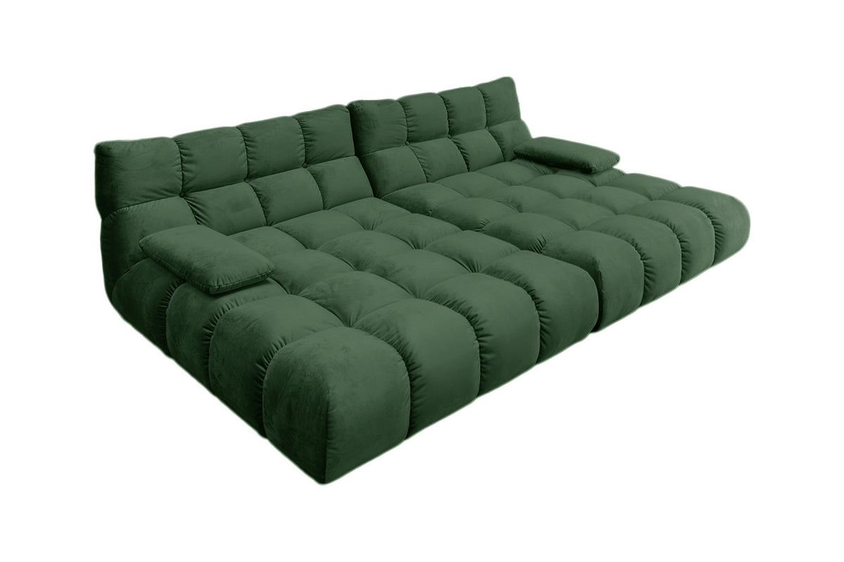 KAWOLA Big Sofa VIVIEN Velvet smaragd