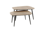 KAWOLA Couchtisch LAUCA Set 2-tlg. Metall bronze viereckig