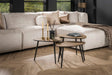 KAWOLA Couchtisch LAUCA Set 3-tlg. Metall bronze dreieckig
