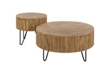 KAWOLA Couchtisch LORENA Set 2-tlg. Mangoholz braun