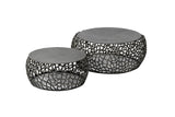 KAWOLA Couchtisch SONO Set 2-tlg. Metall schwarz